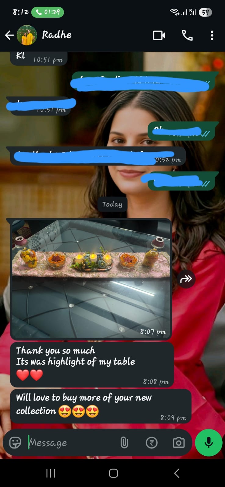 WhatsApp Customer Review 1